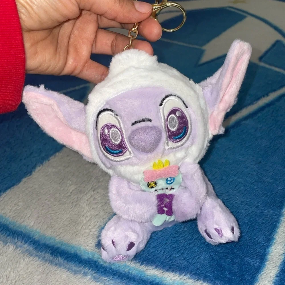 Purple Plush Keychain Toy